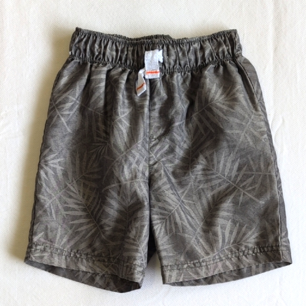 george green palm print swim trunks 2T toddler boys